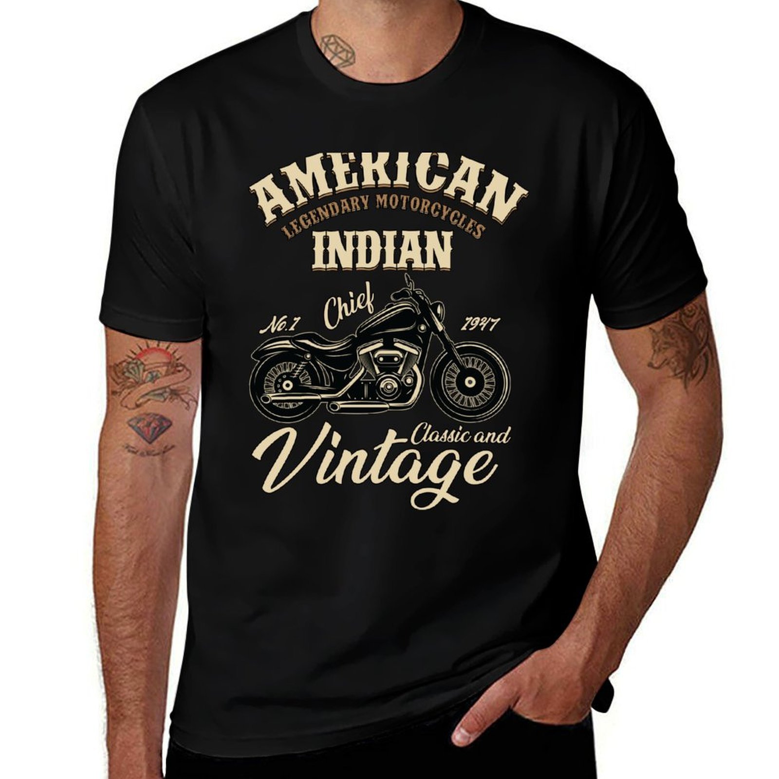 Motorcycle Gear Sleeve - American Legendary Motorcycles Indian Classic And