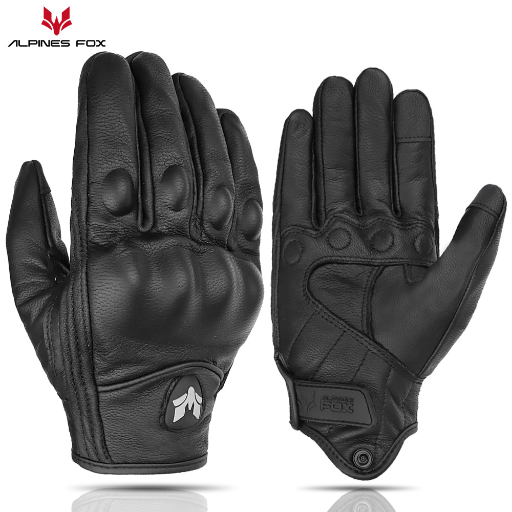 Retro Motorcycle Leather Glove - огляд і ціна Motorcycle Gear Fox