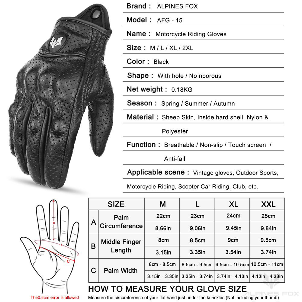 Retro Motorcycle Leather Glove - огляд і ціна Motorcycle Gear Fox
