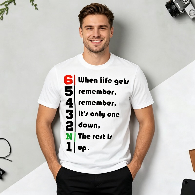 1N23456 Life Quote Graphic T-S - огляд і ціна Motorcycle Gear Quotes