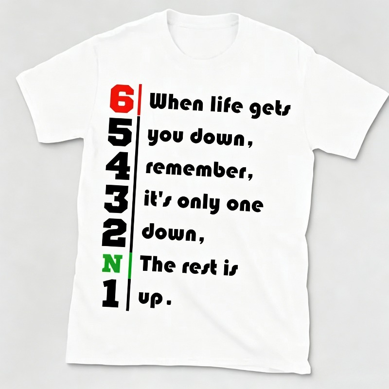 1N23456 Life Quote Graphic T-S - огляд і ціна Motorcycle Gear Quotes