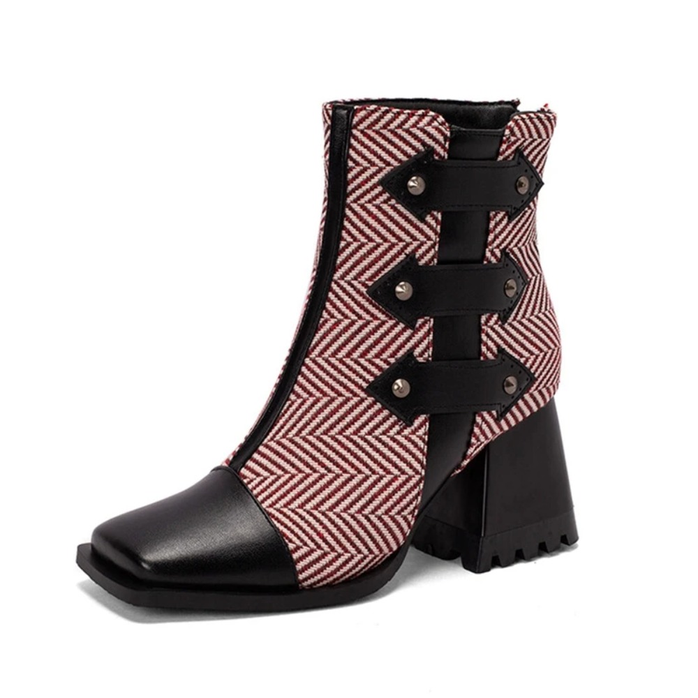 Ankle Boots Women Fashion Squa - огляд і ціна Riding Boot Short