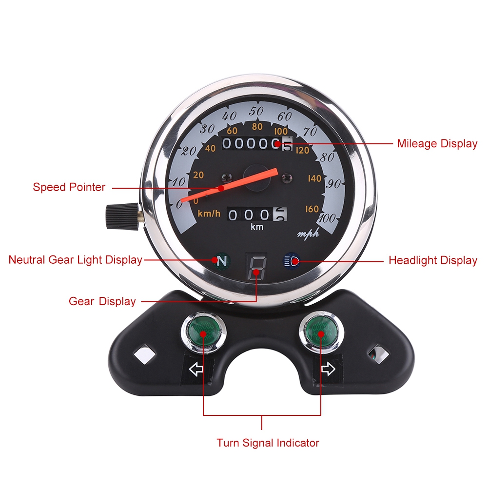 Universal Motorcycle Dual Odom - огляд і ціна Motorcycle Gear Display