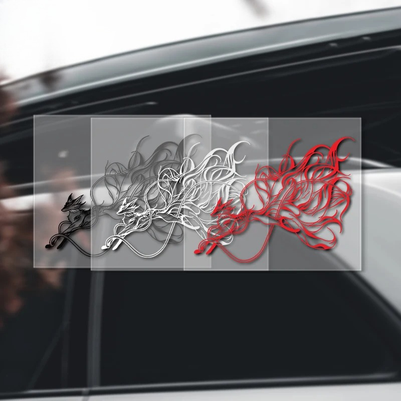 Nine Tailed Fox Car Sticker Sc - огляд і ціна Motorcycle Gear Fox