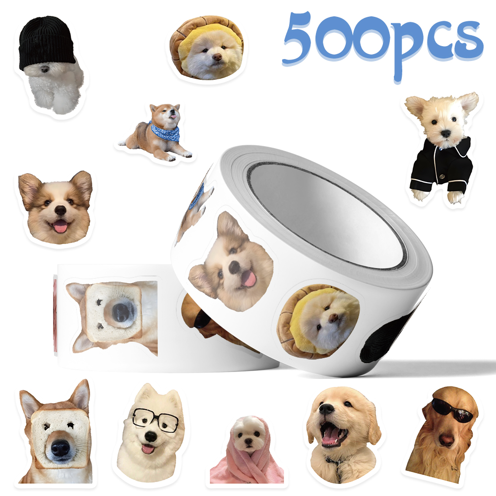 500pcs Cartoon Dog Expression  - огляд і ціна Motorcycle Gear Dogs