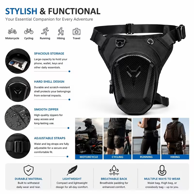 Motorcycle Leg Tank Bag Waterp - огляд і ціна Motorcycle Gear Companies
